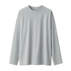 Best Men's Brushed Jersey Crew Neck Long Sleeve T-Shirt T-Shirts