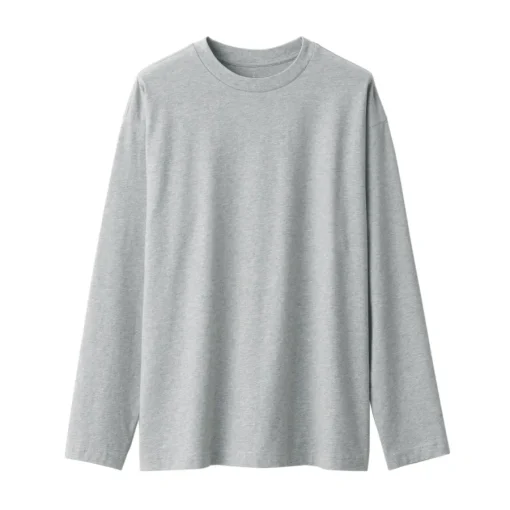 Best Men's Brushed Jersey Crew Neck Long Sleeve T-Shirt T-Shirts