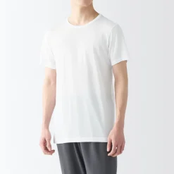 Online Men's Cool Touch Smooth Crew Neck Short Sleeve T-Shirt Underwear & Undershirts