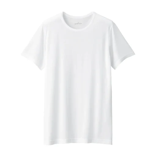 Online Men's Cool Touch Smooth Crew Neck Short Sleeve T-Shirt Underwear & Undershirts