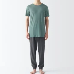 Online Men's Cool Touch Smooth Crew Neck Short Sleeve T-Shirt Underwear & Undershirts