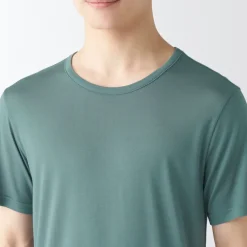 Online Men's Cool Touch Smooth Crew Neck Short Sleeve T-Shirt Underwear & Undershirts