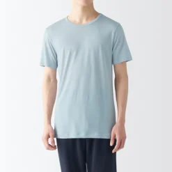 Online Men's Cool Touch Smooth Crew Neck Short Sleeve T-Shirt Underwear & Undershirts