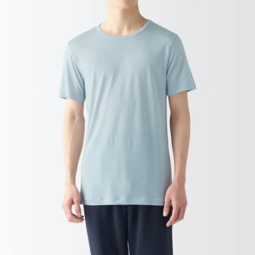 Online Men's Cool Touch Smooth Crew Neck Short Sleeve T-Shirt Underwear & Undershirts