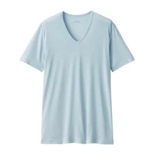 Online Men's Cool Touch Smooth V-Neck Short Sleeve T-Shirt Underwear & Undershirts