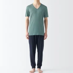 Online Men's Cool Touch Smooth V-Neck Short Sleeve T-Shirt Underwear & Undershirts