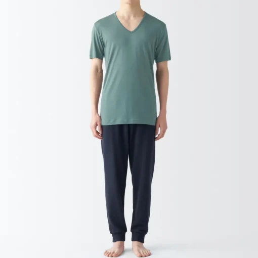 Online Men's Cool Touch Smooth V-Neck Short Sleeve T-Shirt Underwear & Undershirts