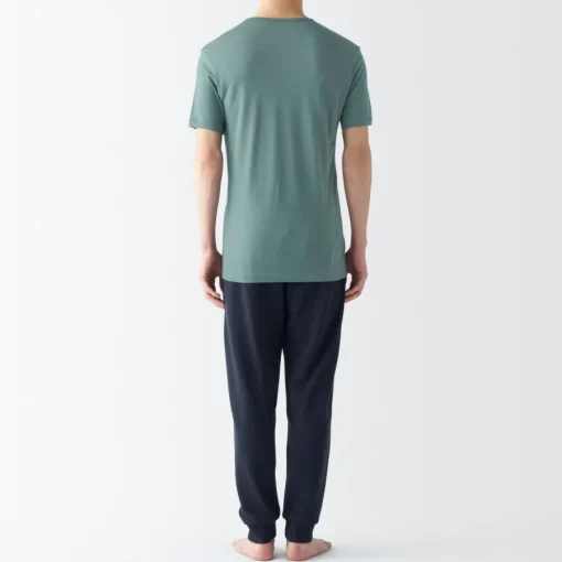 Online Men's Cool Touch Smooth V-Neck Short Sleeve T-Shirt Underwear & Undershirts