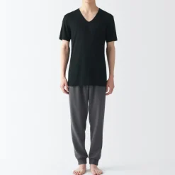 Online Men's Cool Touch Smooth V-Neck Short Sleeve T-Shirt Underwear & Undershirts