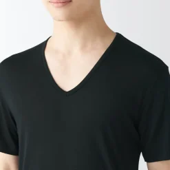 Online Men's Cool Touch Smooth V-Neck Short Sleeve T-Shirt Underwear & Undershirts