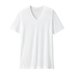 Online Men's Cool Touch Smooth V-Neck Short Sleeve T-Shirt Underwear & Undershirts