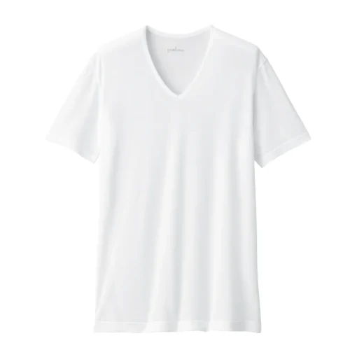 Online Men's Cool Touch Smooth V-Neck Short Sleeve T-Shirt Underwear & Undershirts