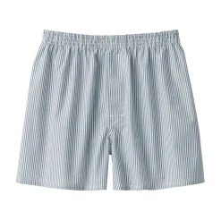 Outlet Men's Cotton Broadcloth Front Open Trunks Underwear & Undershirts
