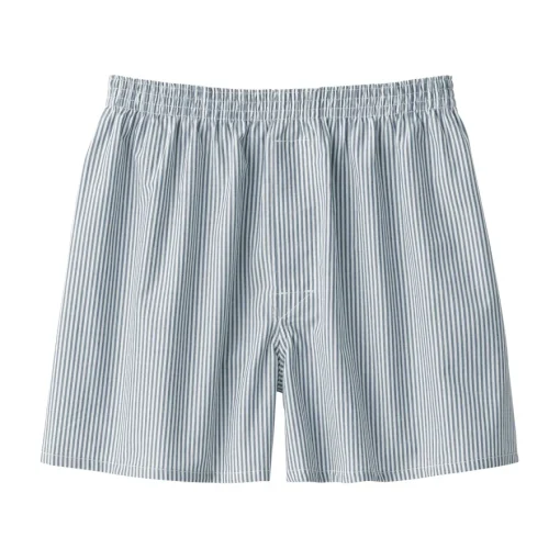Outlet Men's Cotton Broadcloth Front Open Trunks Underwear & Undershirts