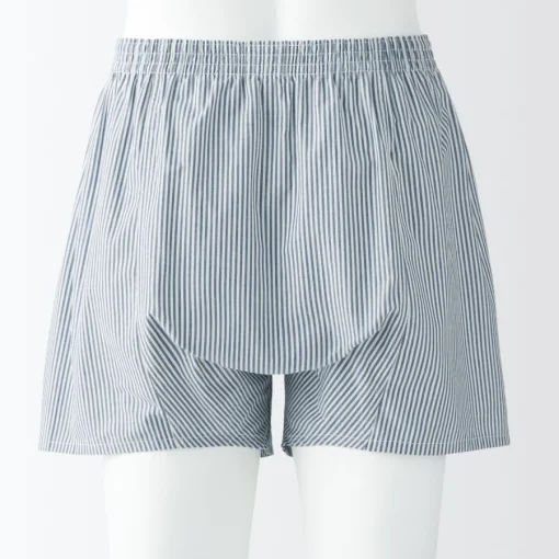 Outlet Men's Cotton Broadcloth Front Open Trunks Underwear & Undershirts
