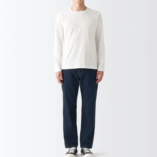 Hot Men's Denim Regular Pants (L 30inch / 76cm) Denim