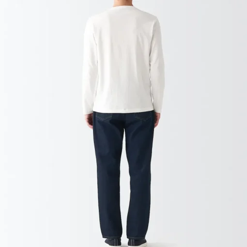 Hot Men's Denim Regular Pants (L 30inch / 76cm) Denim