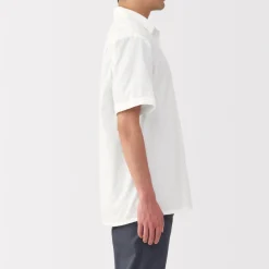 Hot Men's Dobby Open Collar Short Sleeve Shirt Shirts & Polos
