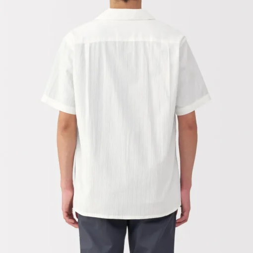 Hot Men's Dobby Open Collar Short Sleeve Shirt Shirts & Polos