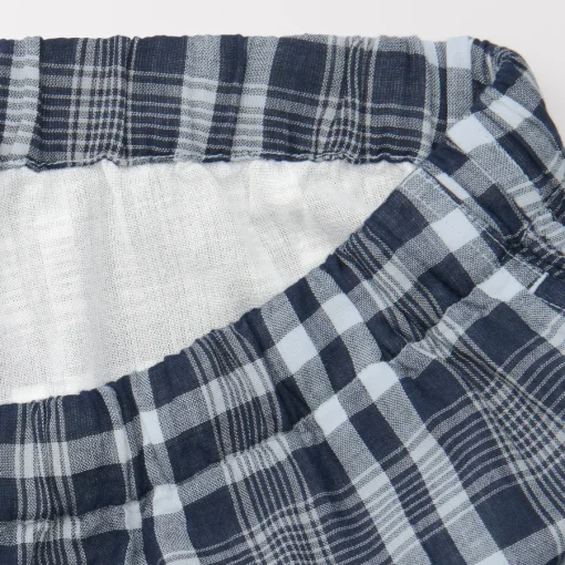 Best Men's Double Gauze Short Sleeve Loungewear Set Pajamas & Loungewear|Loungewear