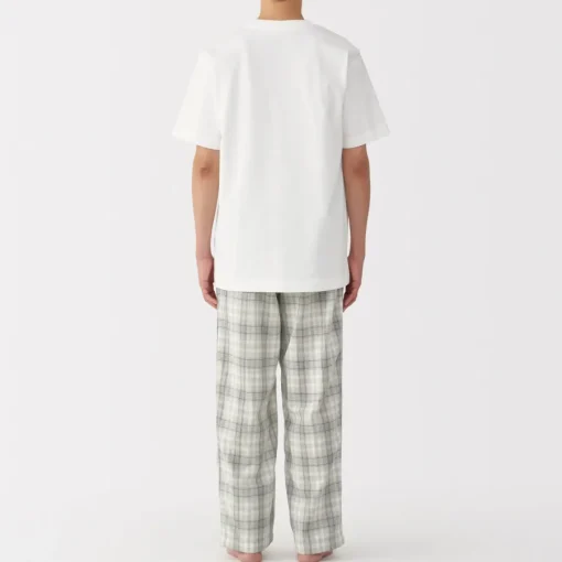Best Men's Double Gauze Short Sleeve Loungewear Set Pajamas & Loungewear|Loungewear
