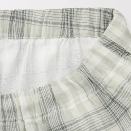 Best Men's Double Gauze Short Sleeve Loungewear Set Pajamas & Loungewear|Loungewear