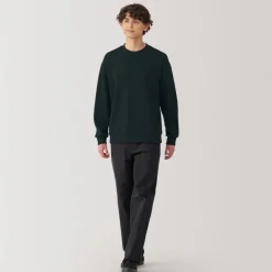 Online Men's Double Knitted Crew Neck Pullover Sweaters & Cardigans