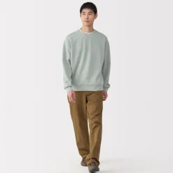 Online Men's Double Knitted Crew Neck Pullover Sweaters & Cardigans