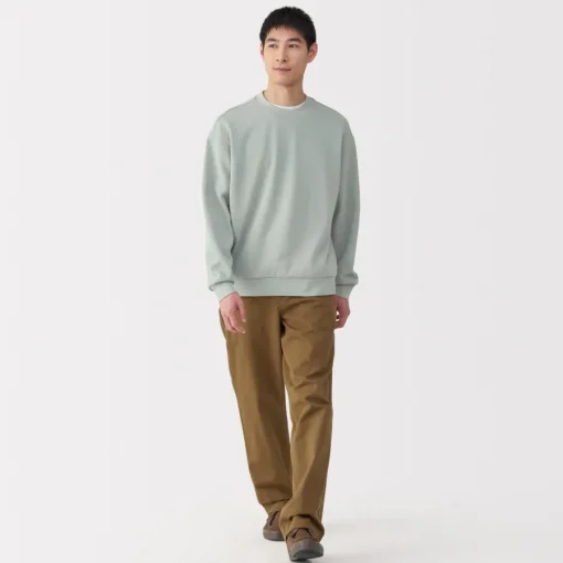 Online Men's Double Knitted Crew Neck Pullover Sweaters & Cardigans