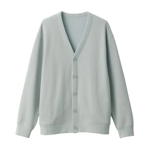 Online Men's Double Knitted V Neck Cardigan Sweaters & Cardigans