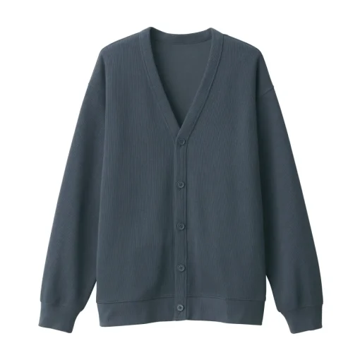 Online Men's Double Knitted V Neck Cardigan Sweaters & Cardigans