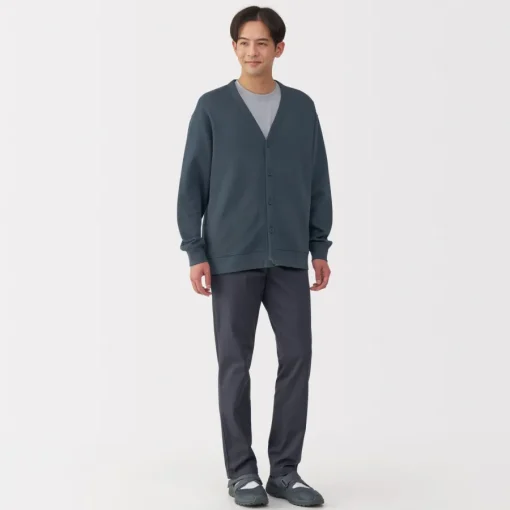Online Men's Double Knitted V Neck Cardigan Sweaters & Cardigans
