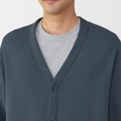 Online Men's Double Knitted V Neck Cardigan Sweaters & Cardigans