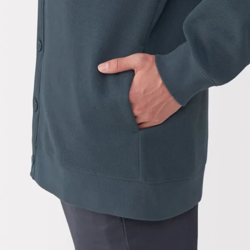 Online Men's Double Knitted V Neck Cardigan Sweaters & Cardigans
