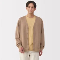 Online Men's Double Knitted V Neck Cardigan Sweaters & Cardigans