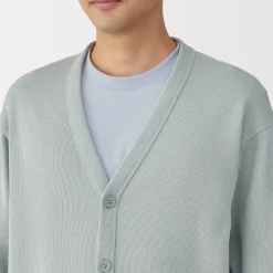 Online Men's Double Knitted V Neck Cardigan Sweaters & Cardigans