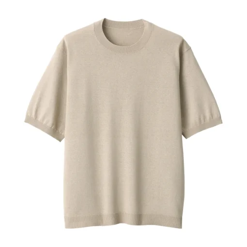 Sale Men's Hemp Blend Short Sleeve Sweater Sweaters & Cardigans