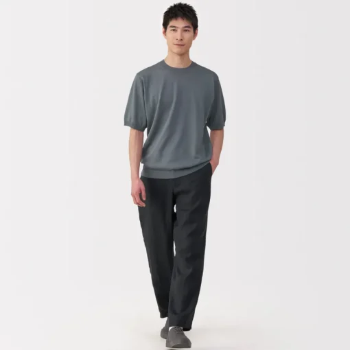 Sale Men's Hemp Blend Short Sleeve Sweater Sweaters & Cardigans