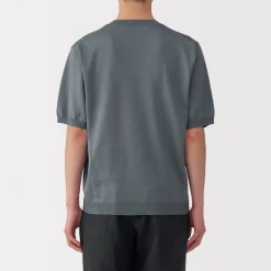 Sale Men's Hemp Blend Short Sleeve Sweater Sweaters & Cardigans