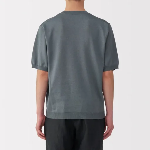 Sale Men's Hemp Blend Short Sleeve Sweater Sweaters & Cardigans