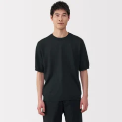 Sale Men's Hemp Blend Short Sleeve Sweater Sweaters & Cardigans