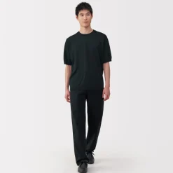 Sale Men's Hemp Blend Short Sleeve Sweater Sweaters & Cardigans