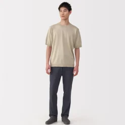 Sale Men's Hemp Blend Short Sleeve Sweater Sweaters & Cardigans