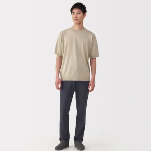 Sale Men's Hemp Blend Short Sleeve Sweater Sweaters & Cardigans