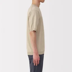 Sale Men's Hemp Blend Short Sleeve Sweater Sweaters & Cardigans