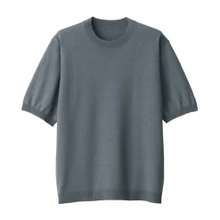 Sale Men's Hemp Blend Short Sleeve Sweater Sweaters & Cardigans
