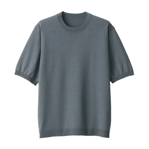 Sale Men's Hemp Blend Short Sleeve Sweater Sweaters & Cardigans