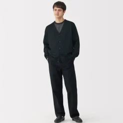 Clearance Men's Hemp Blend V-Neck Cardigan Sweaters & Cardigans