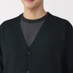 Clearance Men's Hemp Blend V-Neck Cardigan Sweaters & Cardigans
