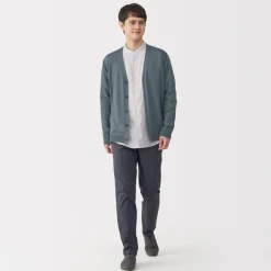 Clearance Men's Hemp Blend V-Neck Cardigan Sweaters & Cardigans